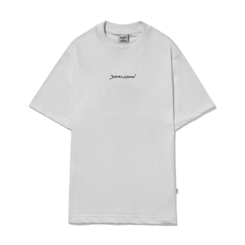 CAMISETA BARRA “GOODS LOGO” HANDMADE CINZA
