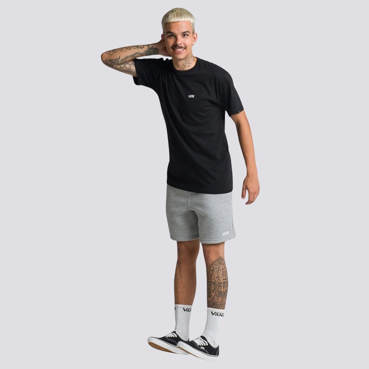 CAMISETA VANS CORE BASICS BLACK WHITE