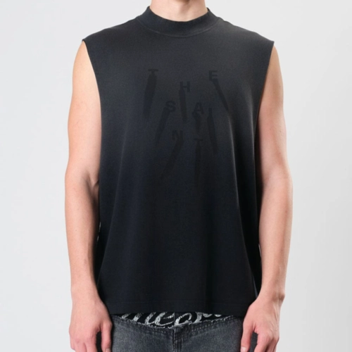 CAMISETA THESAINT TANK TOP BRUSHED STONED