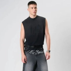 CAMISETA THESAINT TANK TOP BRUSHED STONED