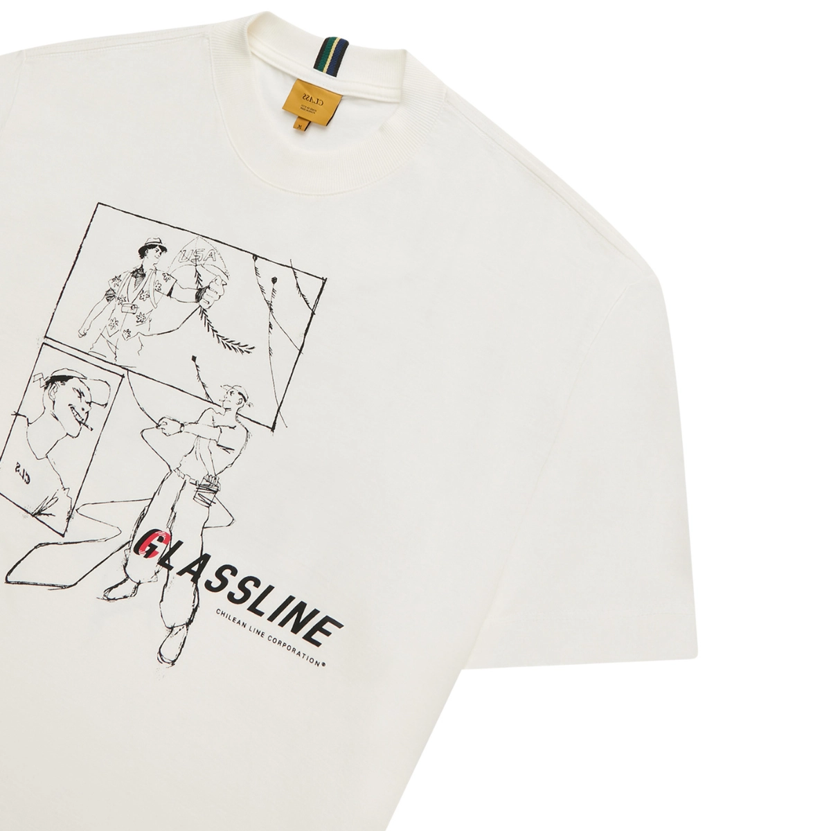 CAMISETA CLASS "GLASSLINE" OFF-WHITE