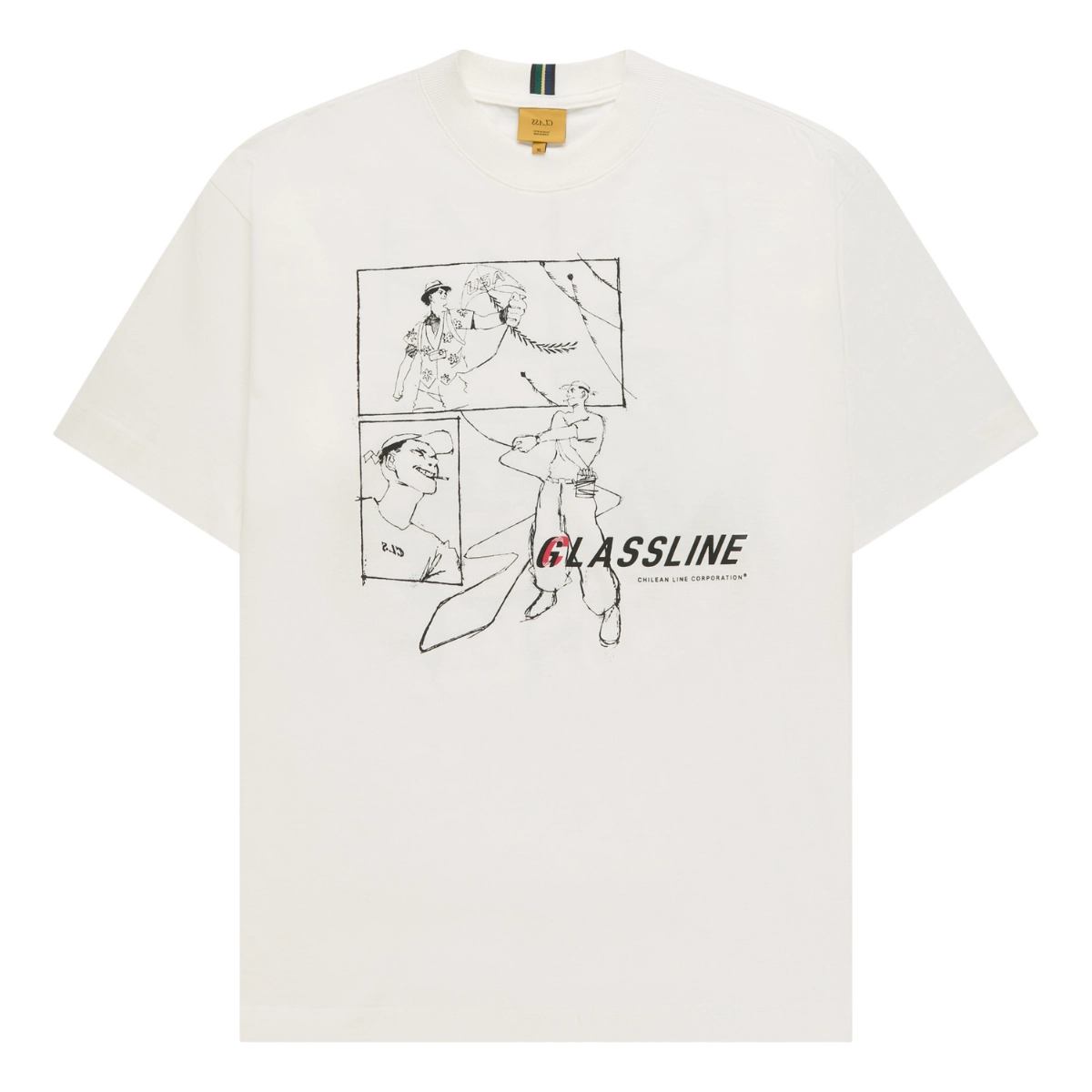 CAMISETA CLASS "GLASSLINE" OFF-WHITE