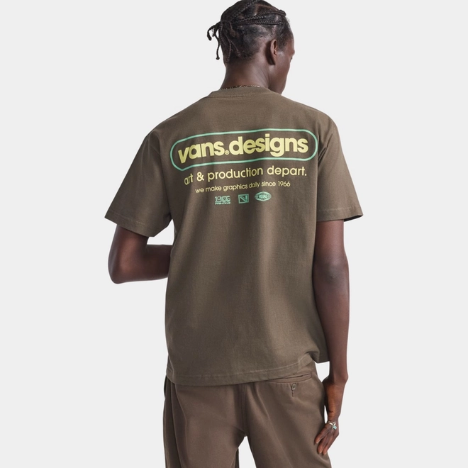 CAMISETA VANS ART PRODUCTION SS COAL BROWN