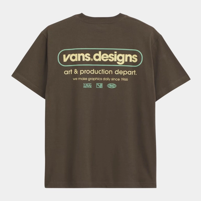 CAMISETA VANS ART PRODUCTION SS COAL BROWN