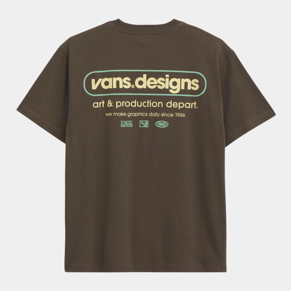 CAMISETA VANS ART PRODUCTION SS COAL BROWN
