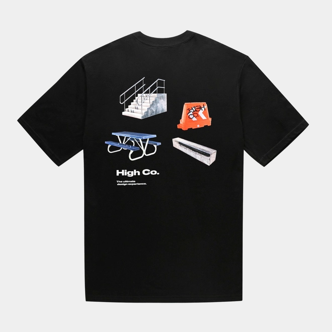CAMISETA HIGH FURNITURE BLACK