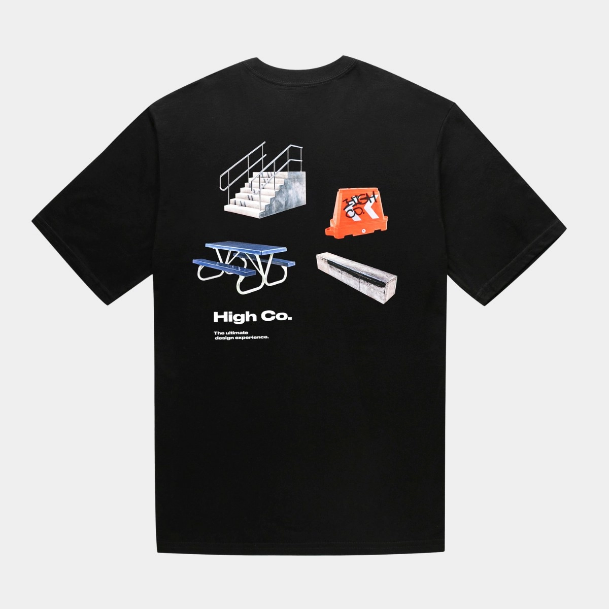 CAMISETA HIGH FURNITURE BLACK