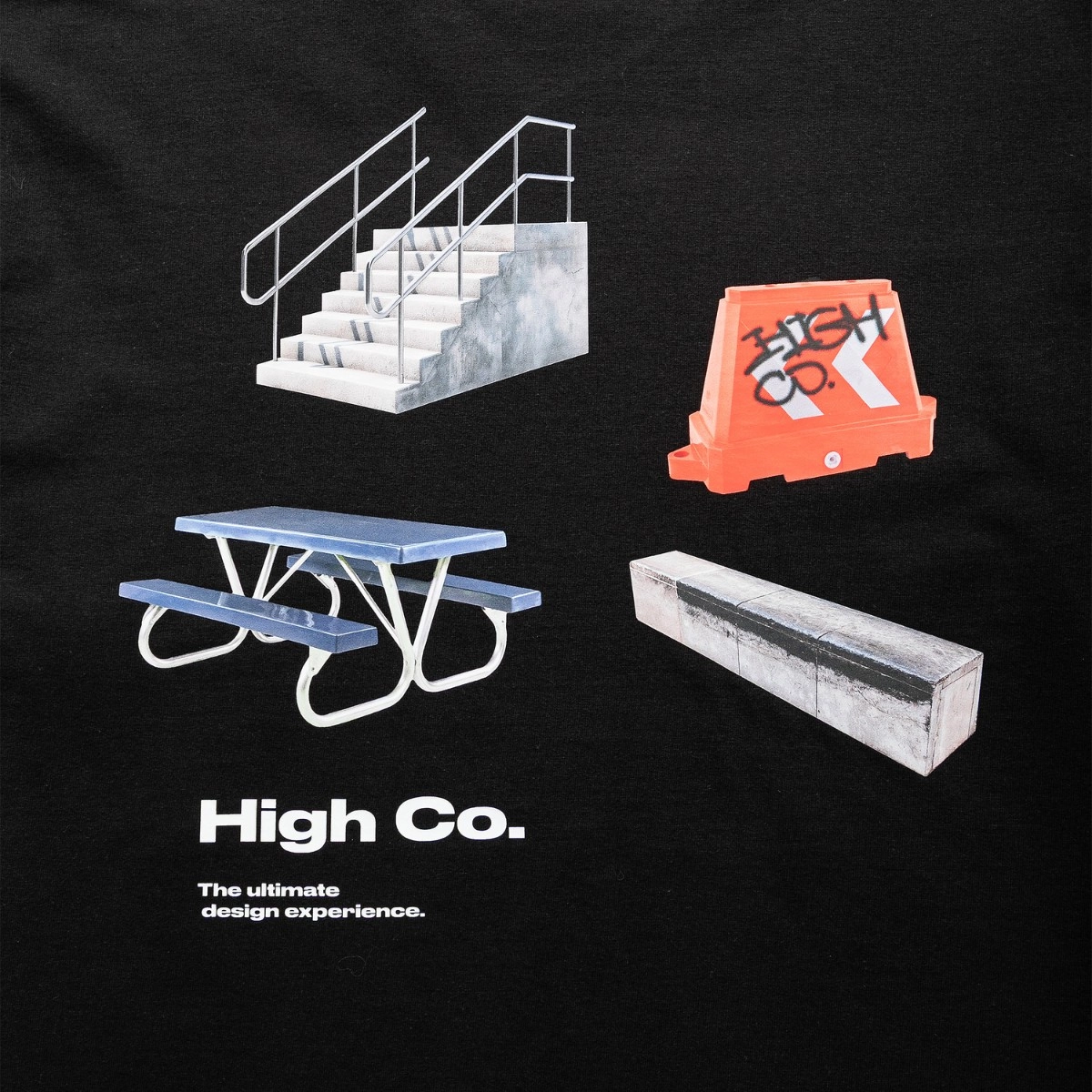 CAMISETA HIGH FURNITURE BLACK