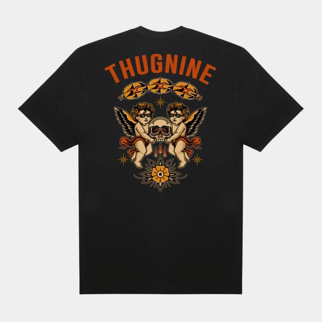 CAMISETA THUG NINE BLEEDING SKULL