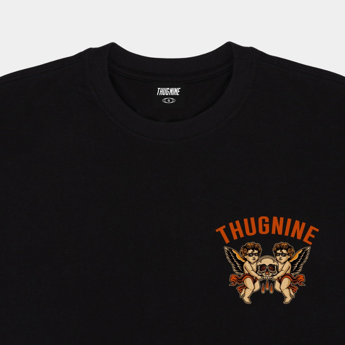 CAMISETA THUG NINE BLEEDING SKULL