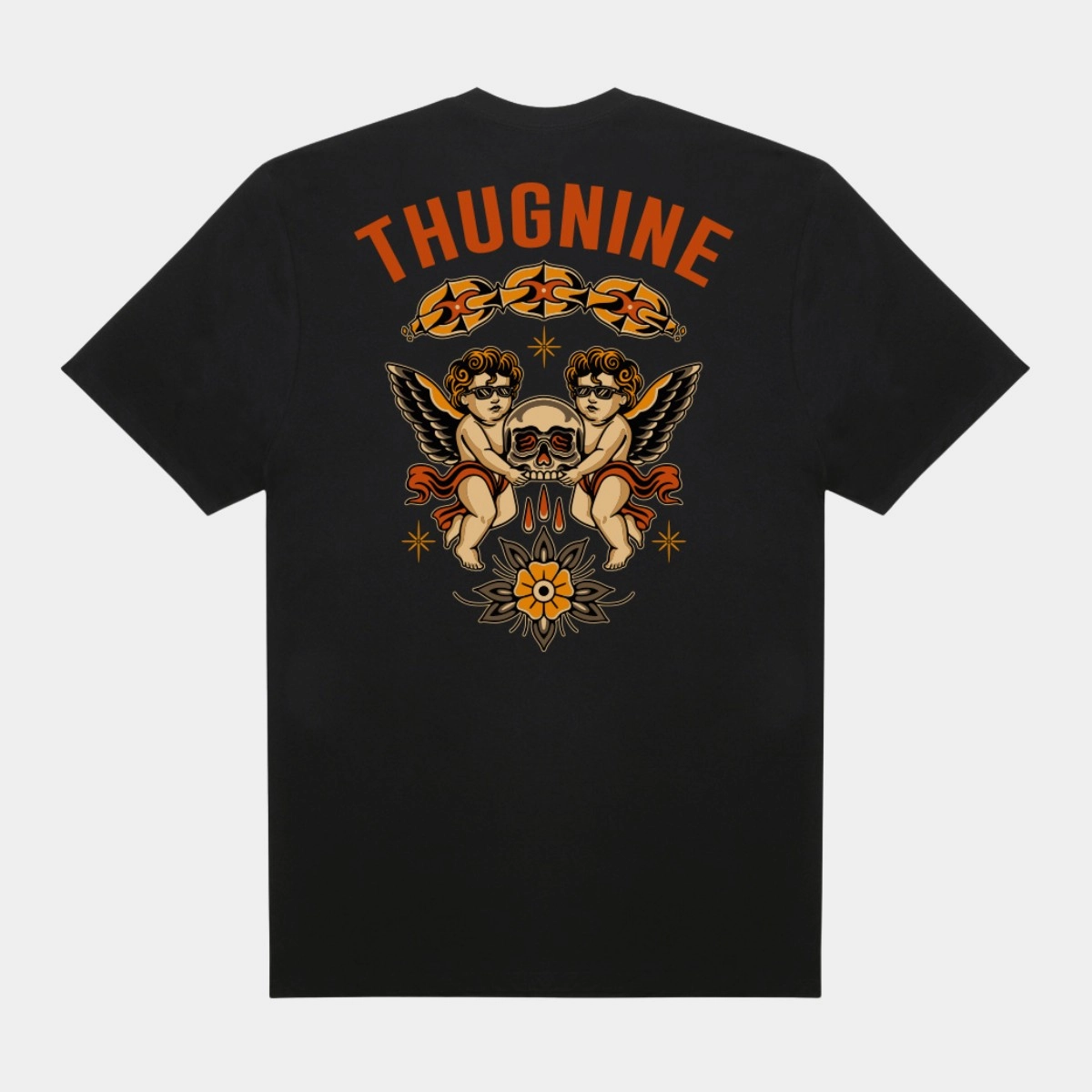 CAMISETA THUG NINE BLEEDING SKULL