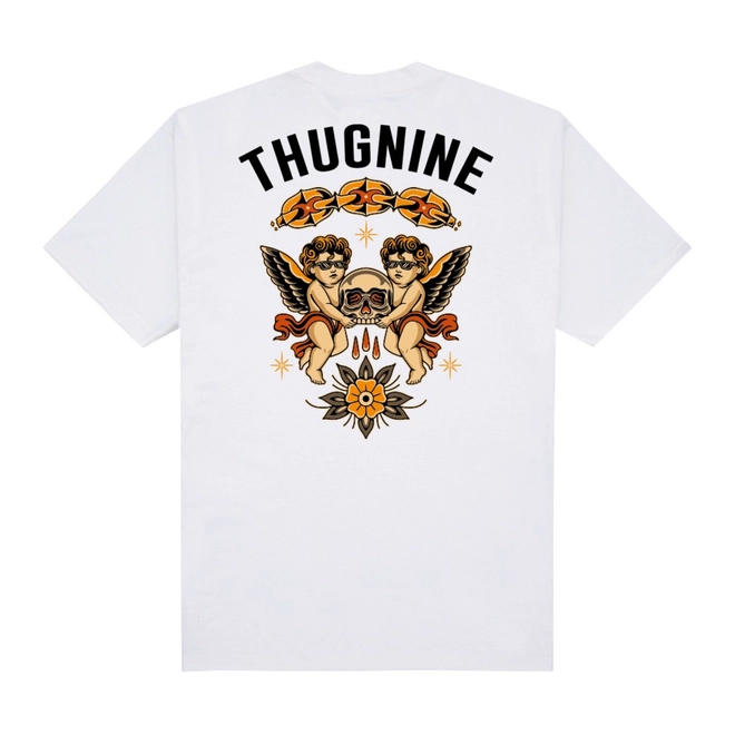 CAMISETA THUG NINE BLEEDING SKULL