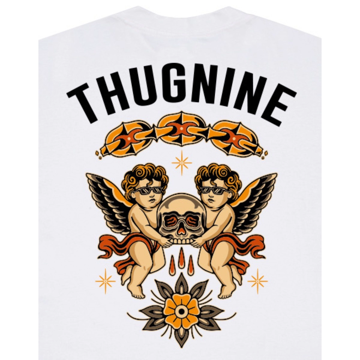 CAMISETA THUG NINE BLEEDING SKULL