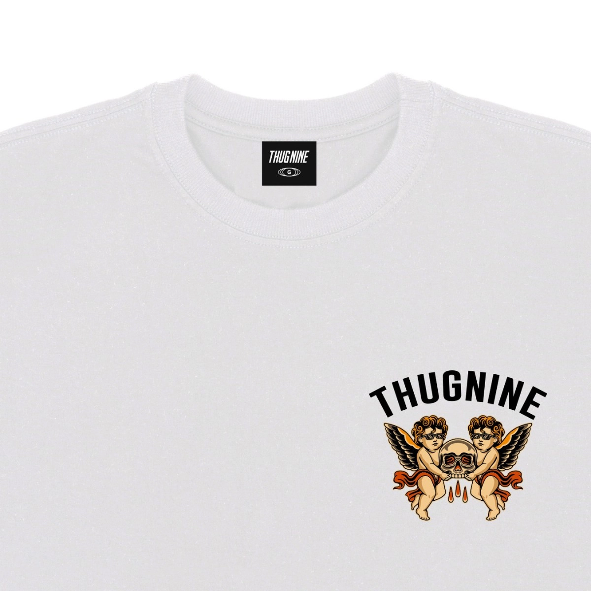 CAMISETA THUG NINE BLEEDING SKULL