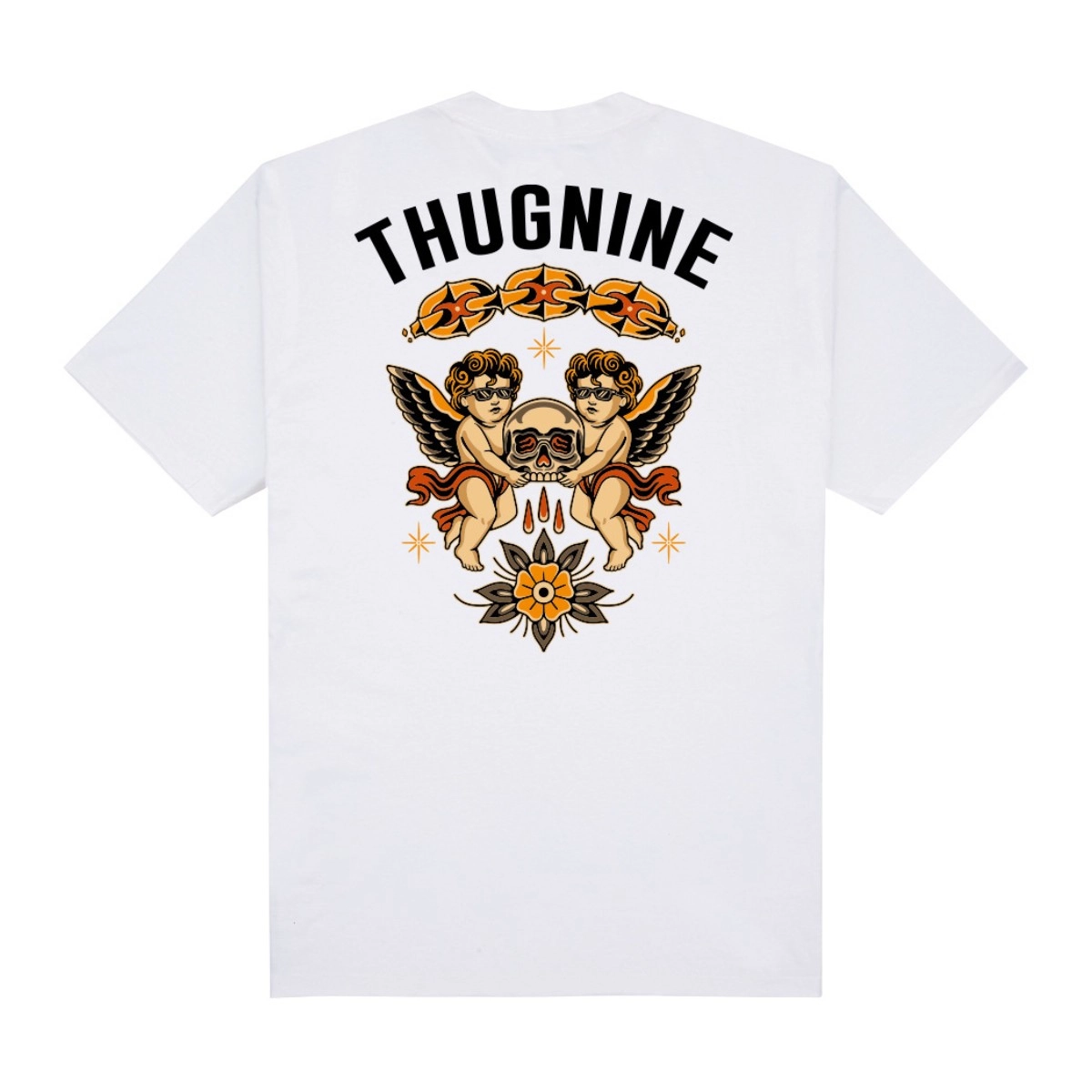 CAMISETA THUG NINE BLEEDING SKULL