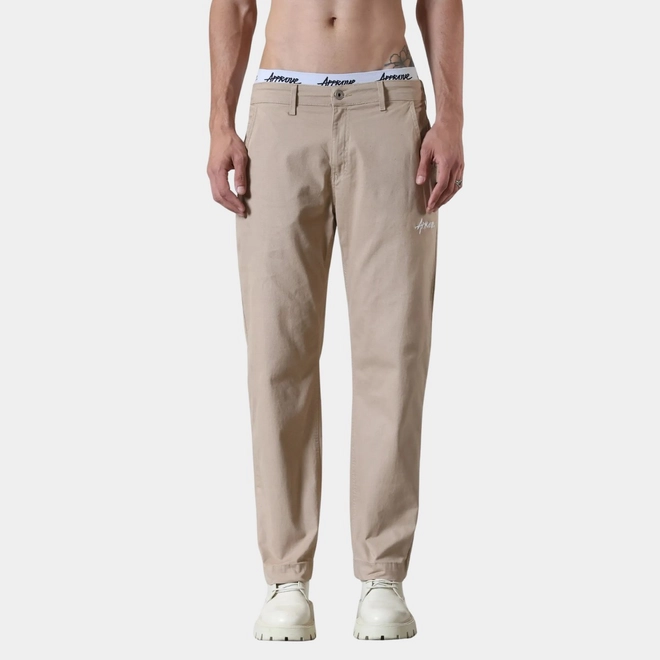 CALÇA RETA APPROVE BASIC BEGE