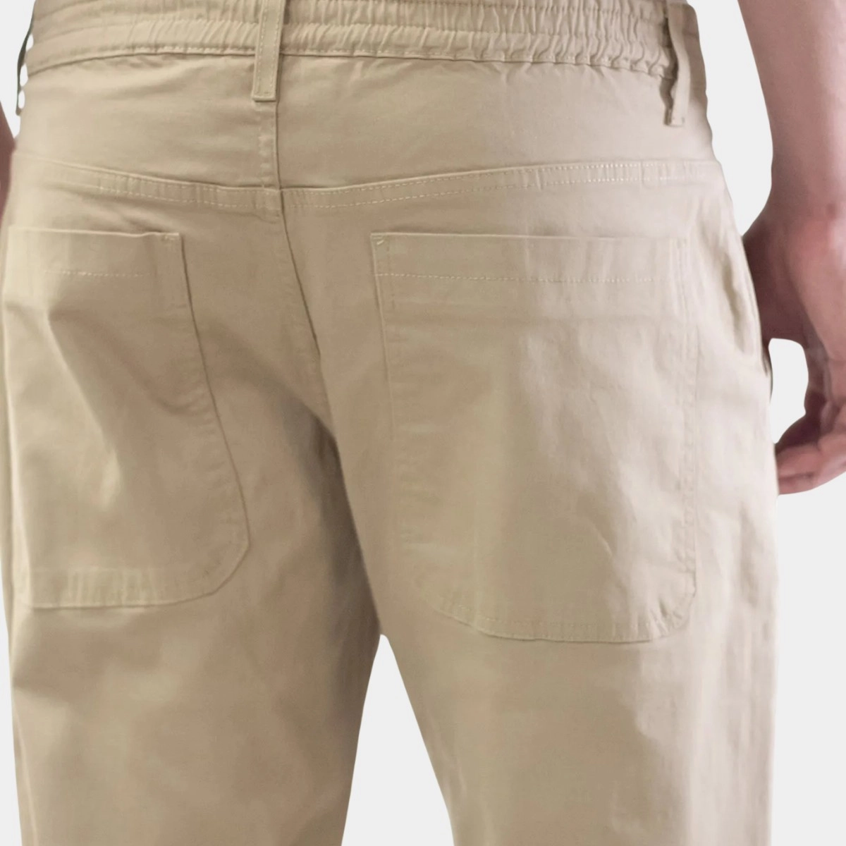 CALÇA RETA APPROVE BASIC BEGE