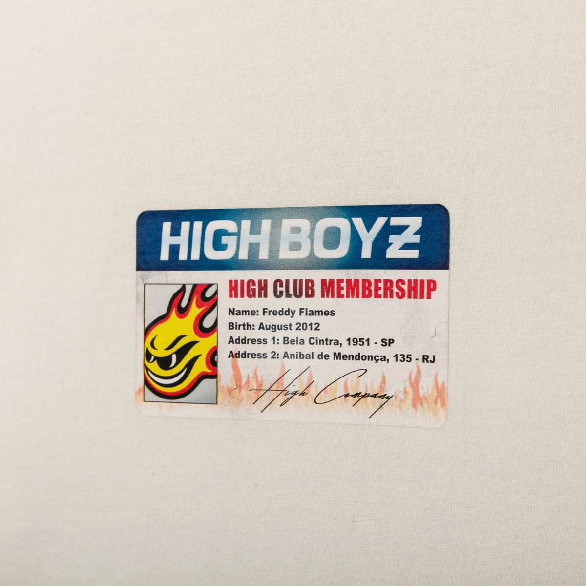 CAMISETA HIGH MEMBER OFF WHITE