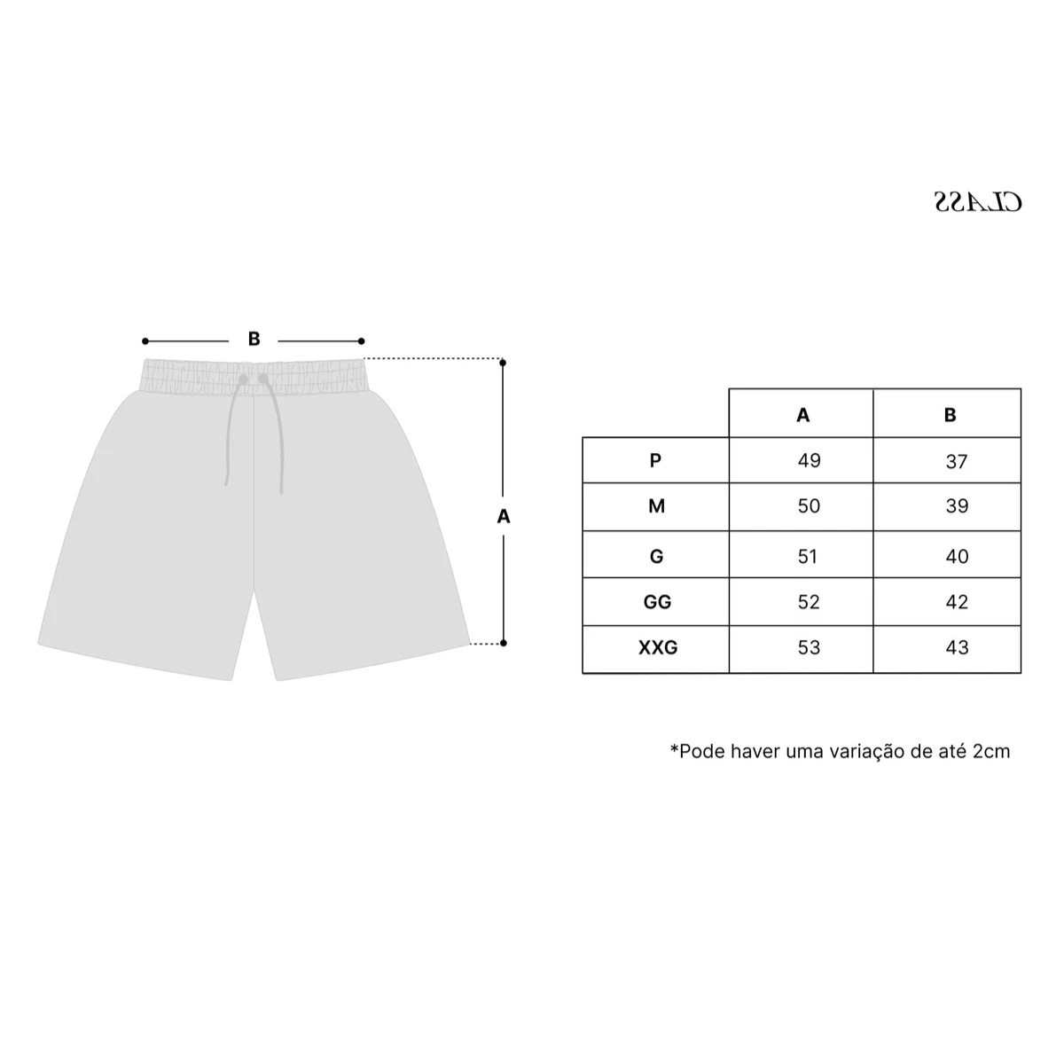 SHORT CLASS INVERSO BLACK