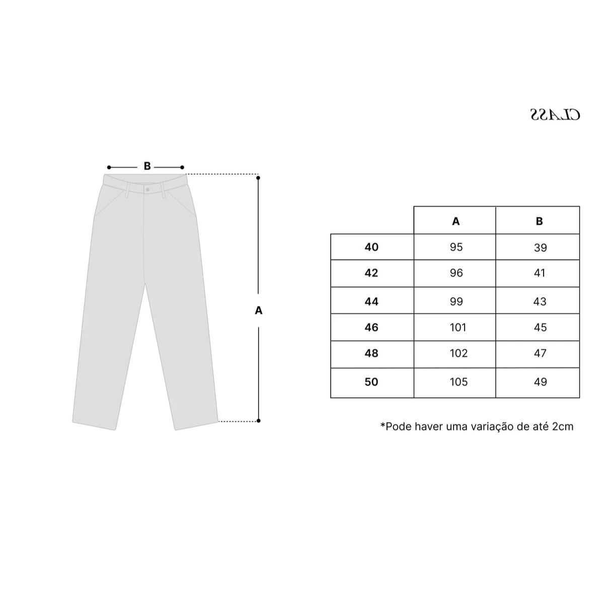 CALCA CLASS JEANS LIGHT WASH BLUE