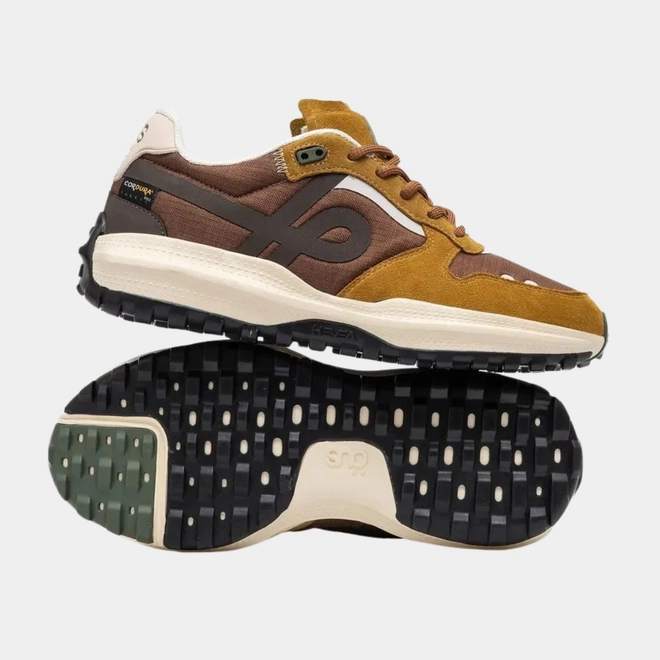TENIS HEVEA DÖTS MOSTARDA MARROM CORDURA OE
