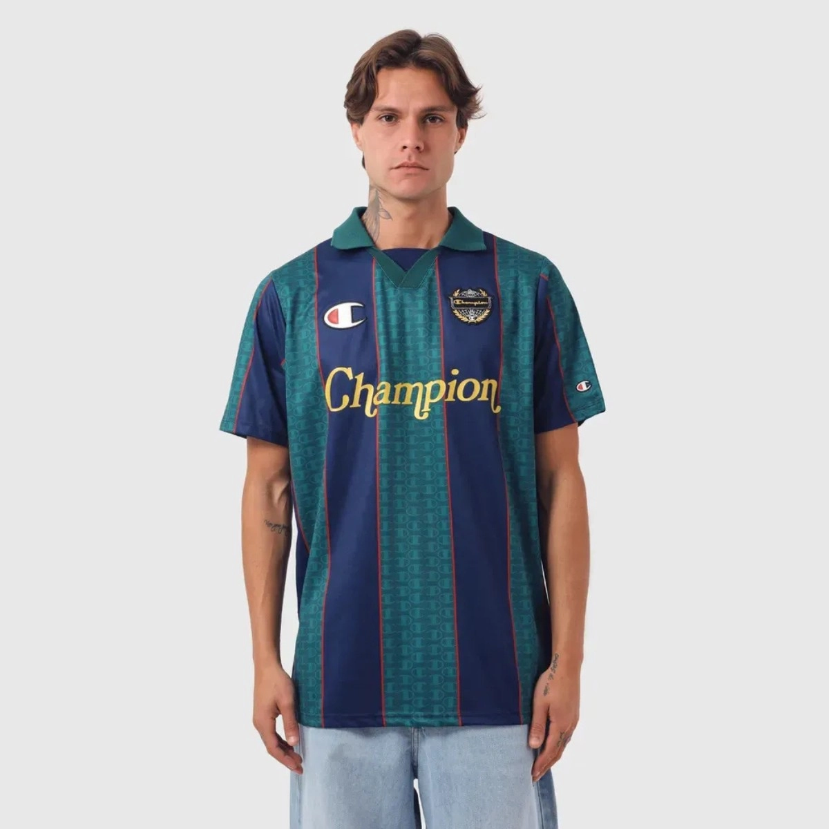 CAMISETA CHAMPION JERSEY LISTRADA