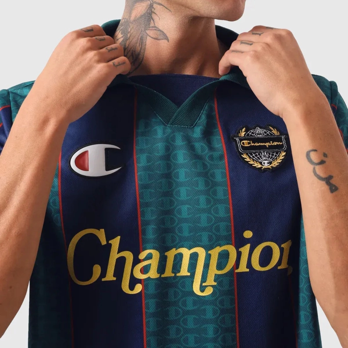 CAMISETA CHAMPION JERSEY LISTRADA
