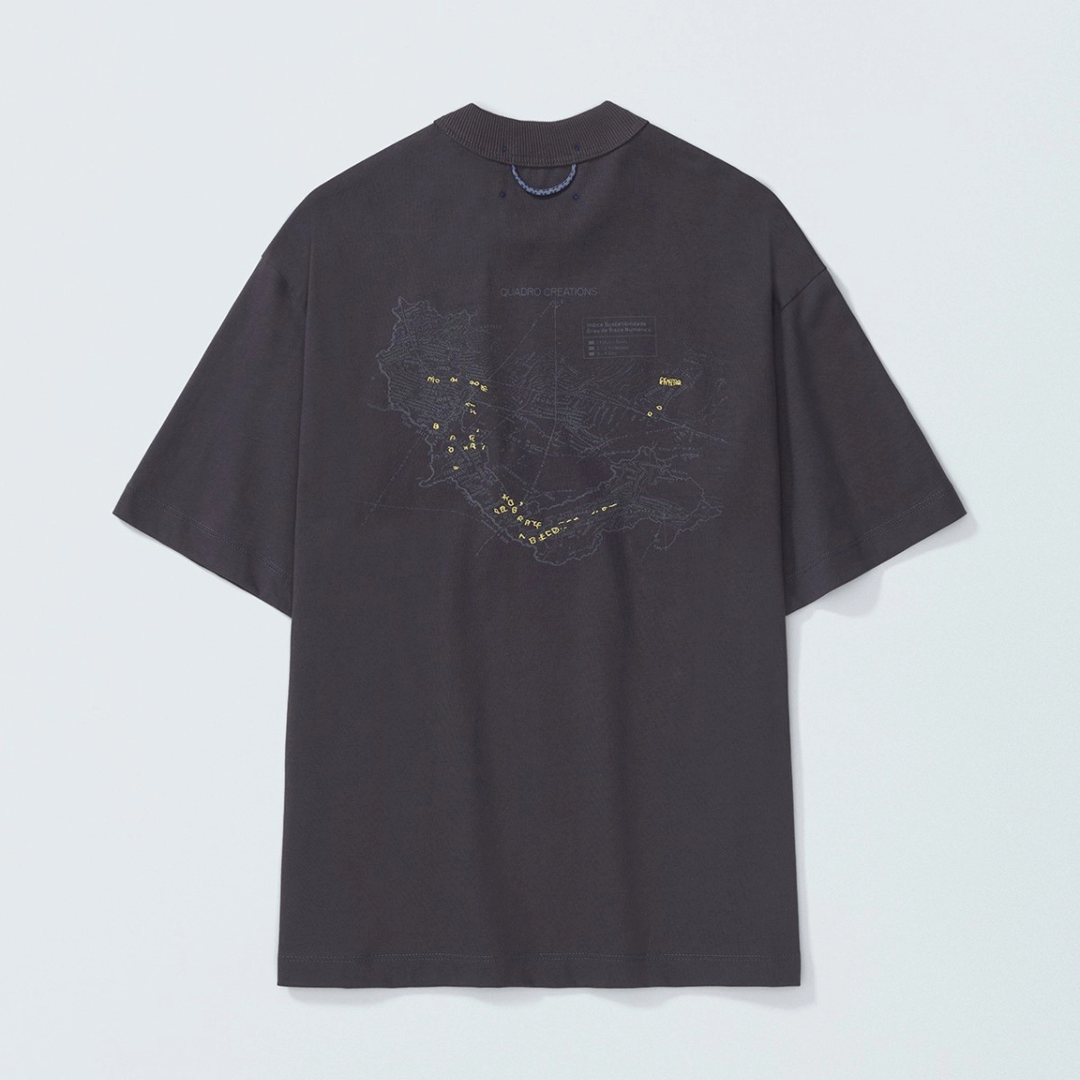 CAMISETA QC MAPS BOXY DARK