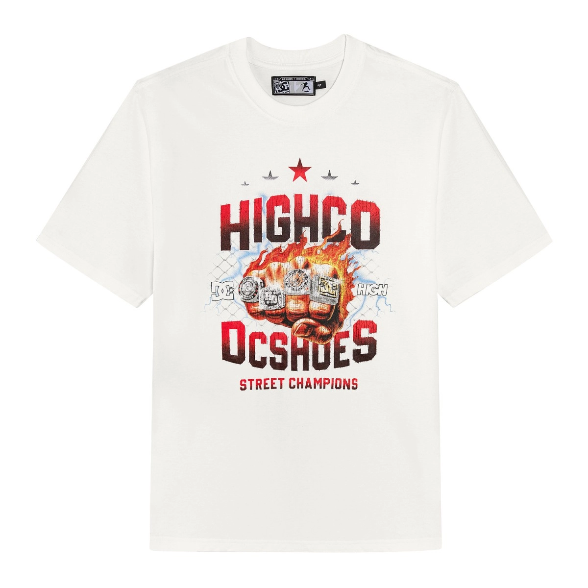 CAMISETA HIGH x DC RING WHITE