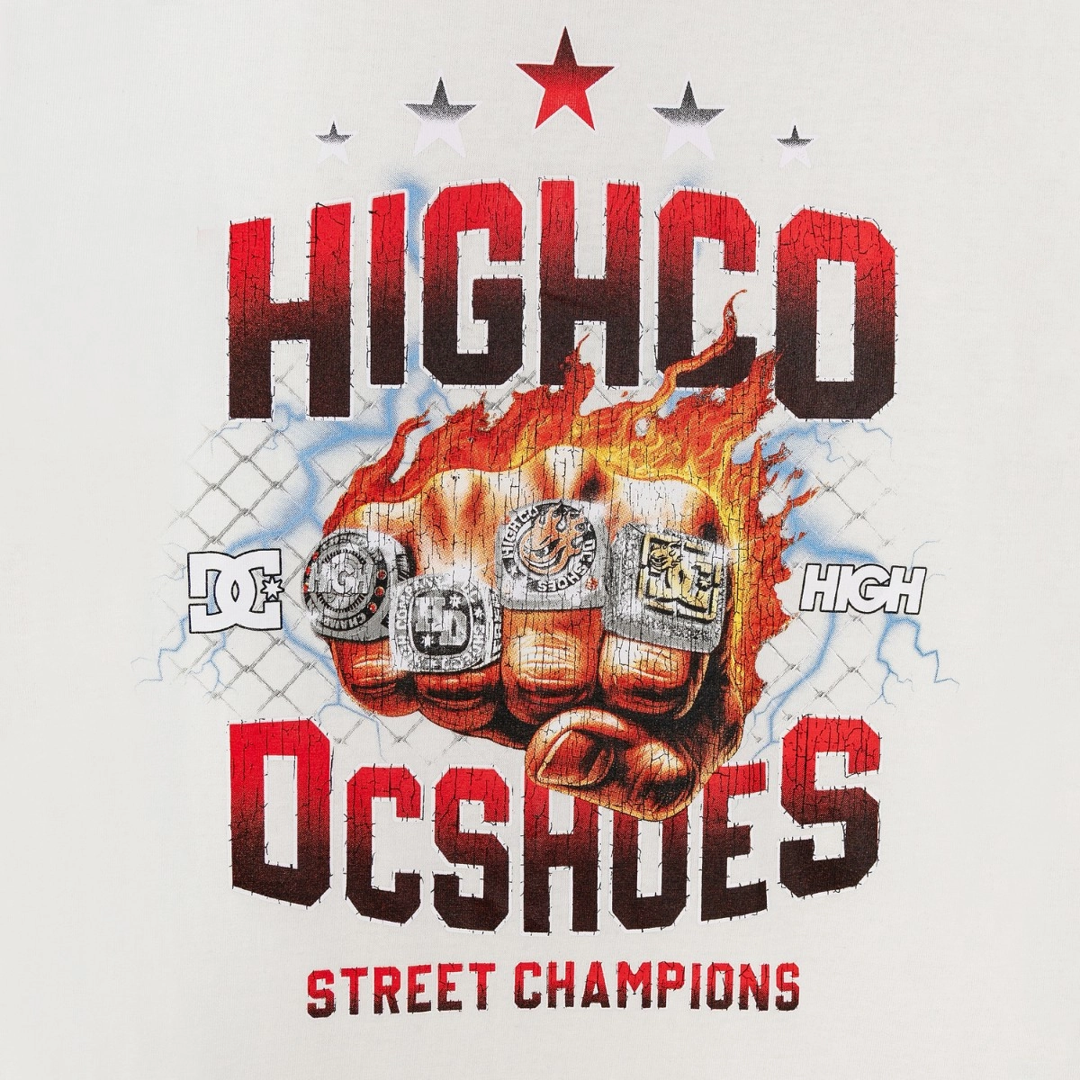 CAMISETA HIGH x DC RING WHITE