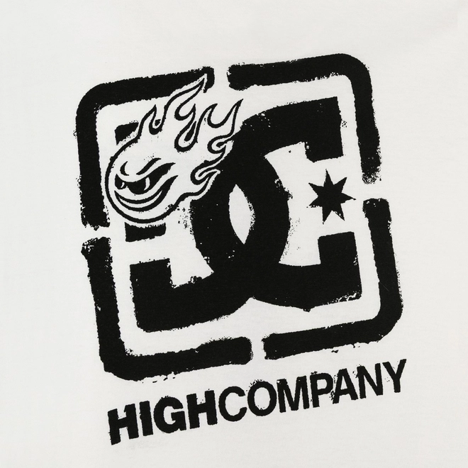 CAMISETA HIGH x DC SPRAY WHITE