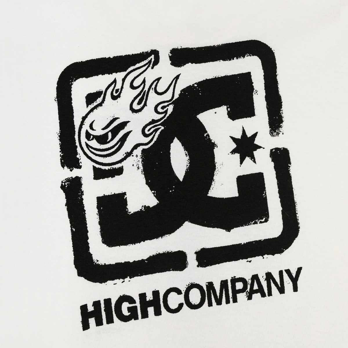 CAMISETA HIGH x DC SPRAY WHITE