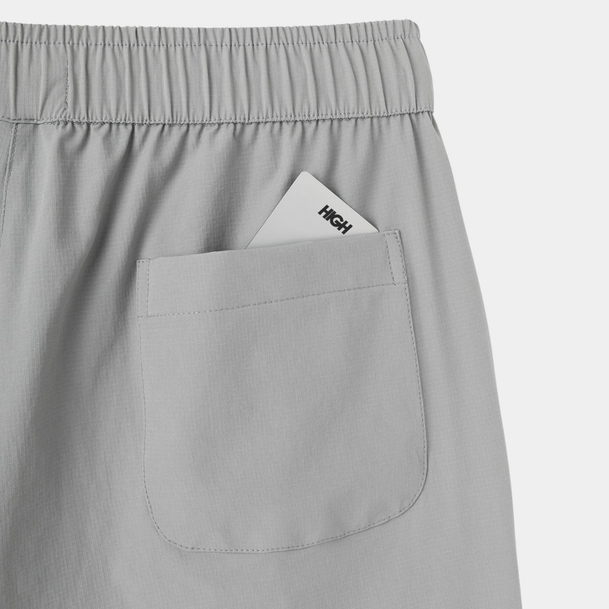SHORT HIGH MINIMAL PATCH GREY