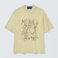 CAMISETA QC MONKEYS BOXY LIGHT GREEN