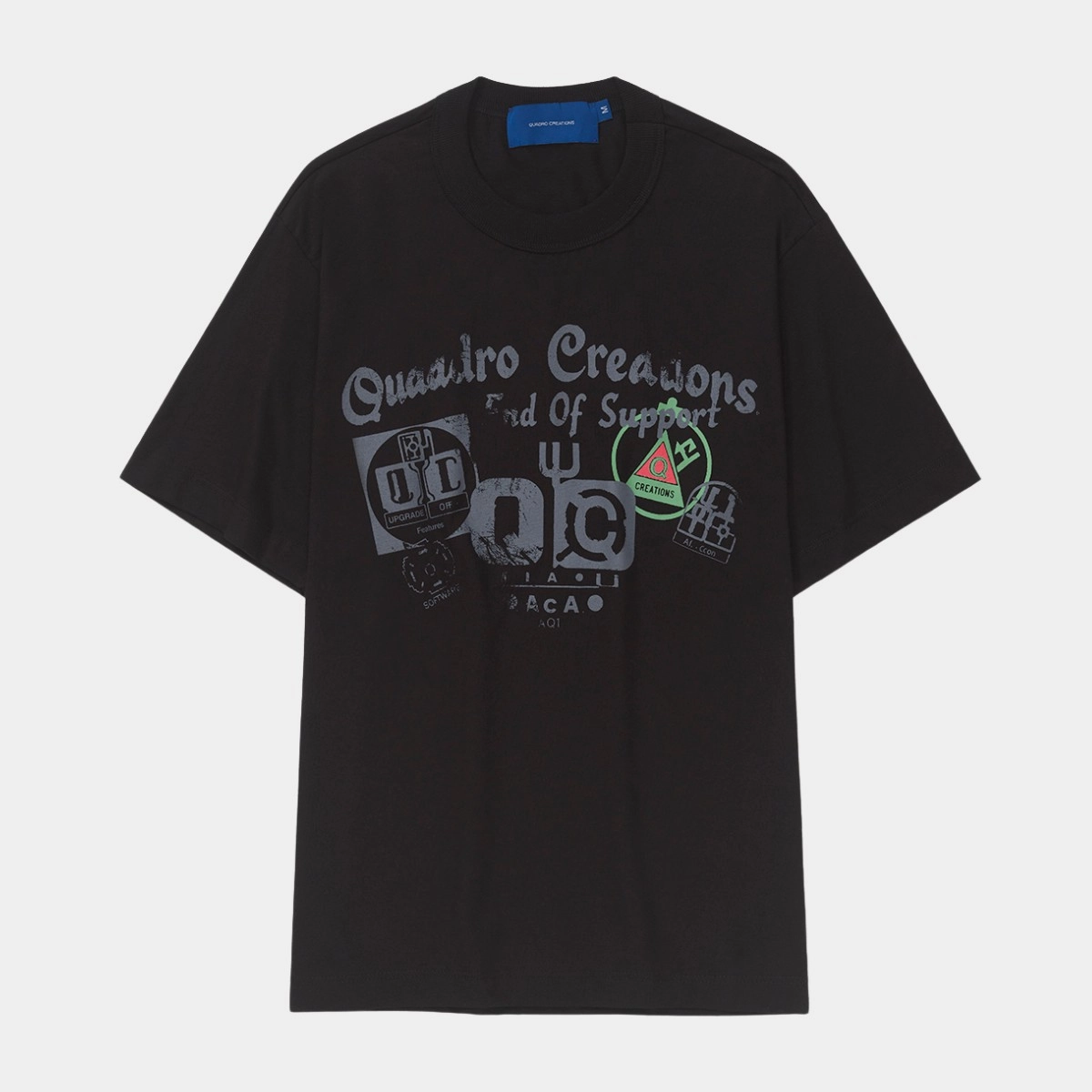 CAMISETA QC ICONS REGULAR BLACK