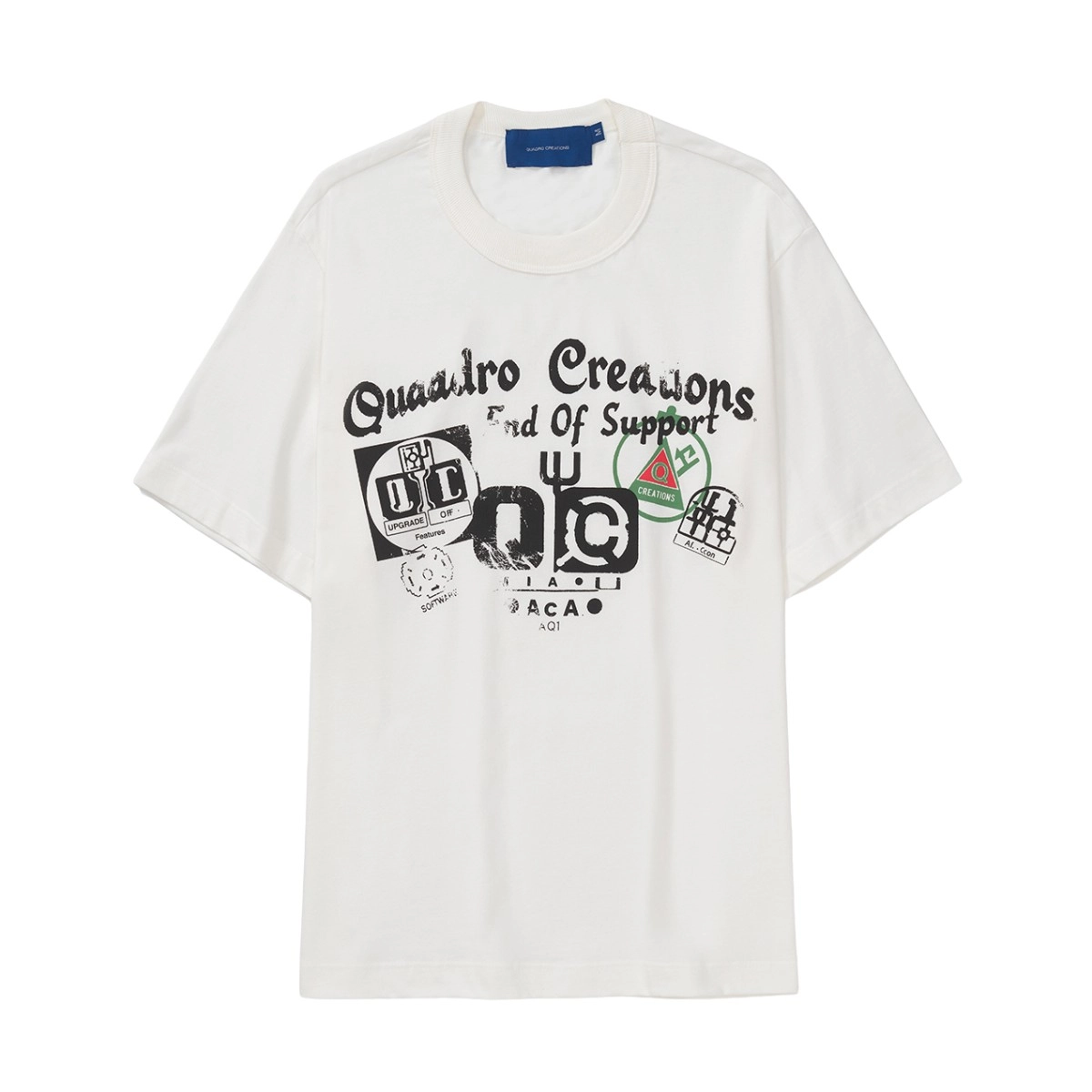 CAMISETA QC ICONS REGULAR OFF WHITE