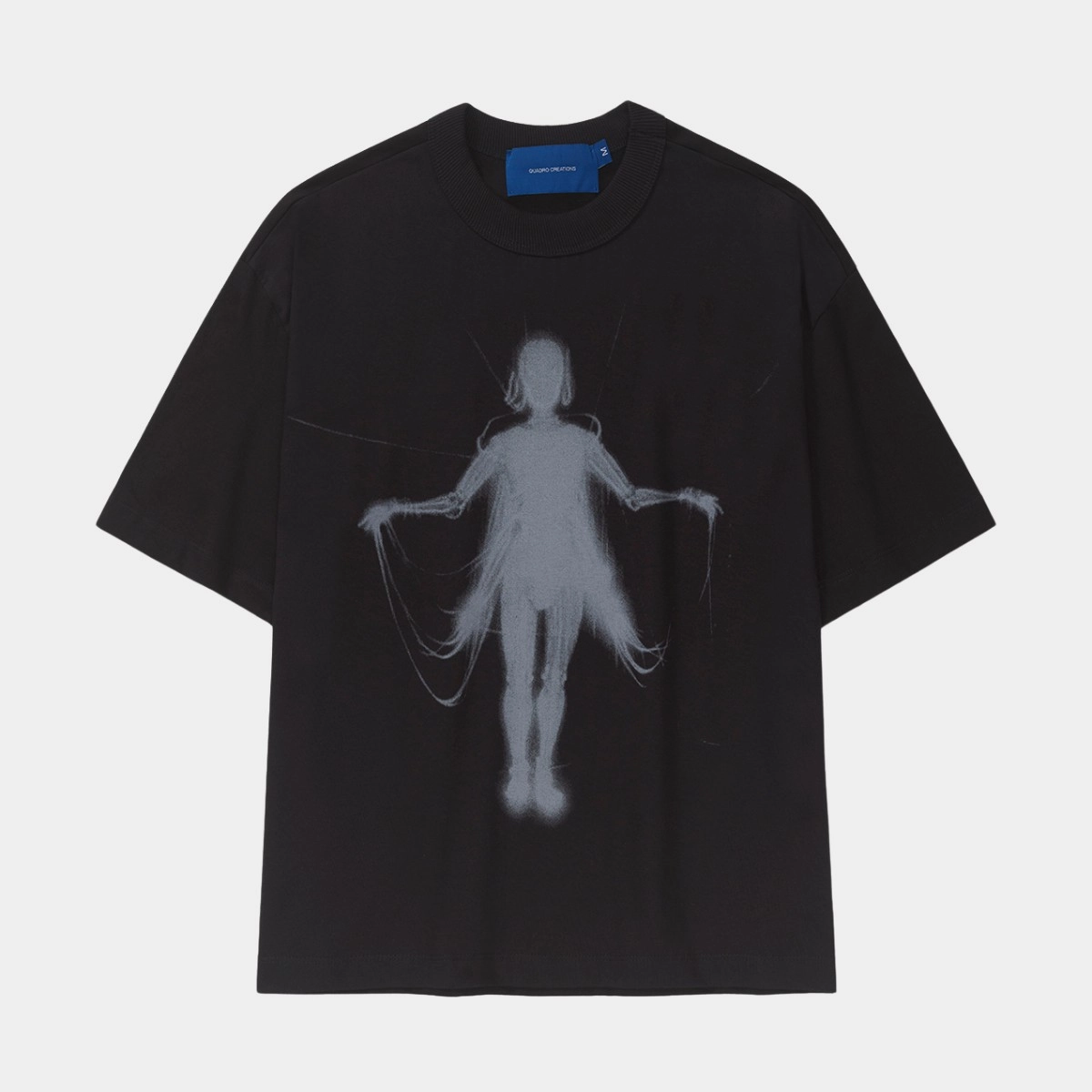 CAMISETA QC ROBOT WIRES BOXY BLACK