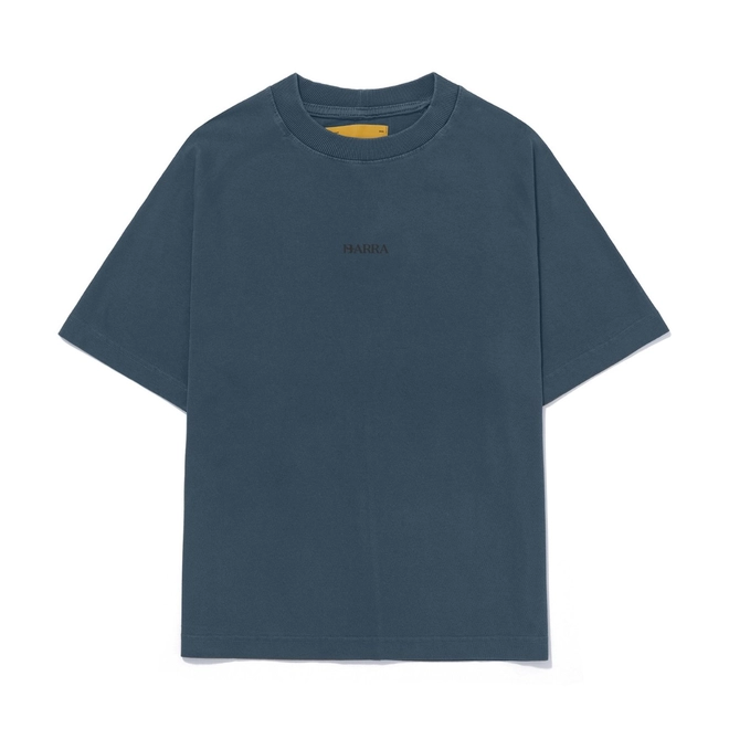 CAMISETA BARRA LOGO ESTONADO AZUL