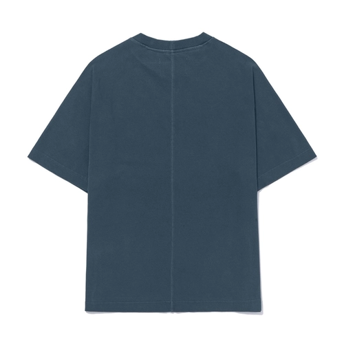 CAMISETA BARRA LOGO ESTONADO AZUL