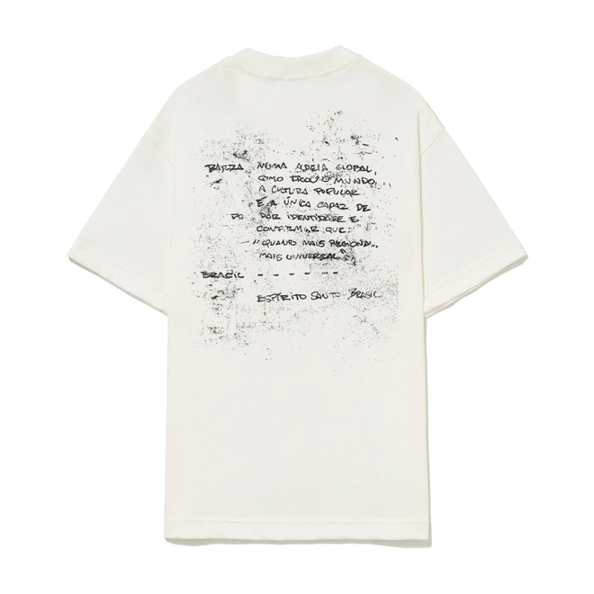 CAMISETA BARRA LIRICA OFF WHITE