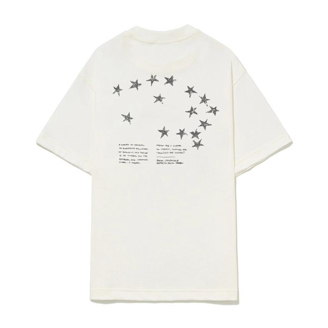 CAMISETA BARRA LOGO CONSTELAÇÃO OFF WHITE