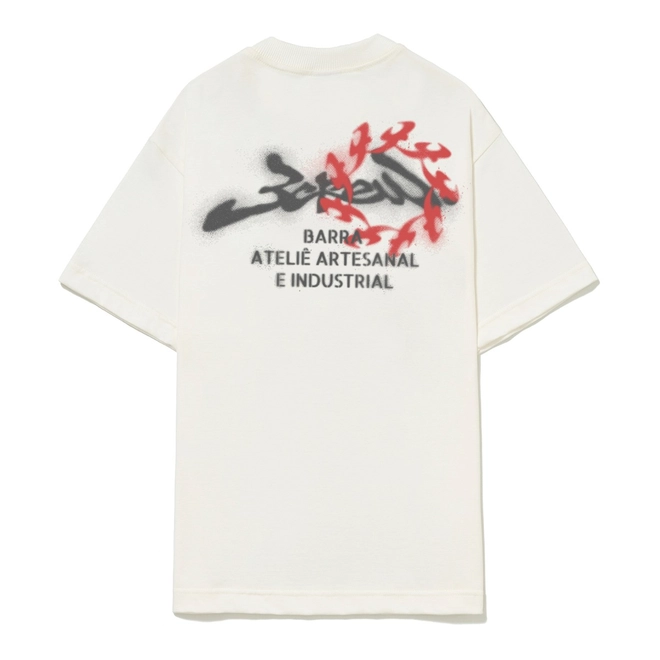 CAMISETA BARRA ATELIE ESTENCIAL OFF WHITE