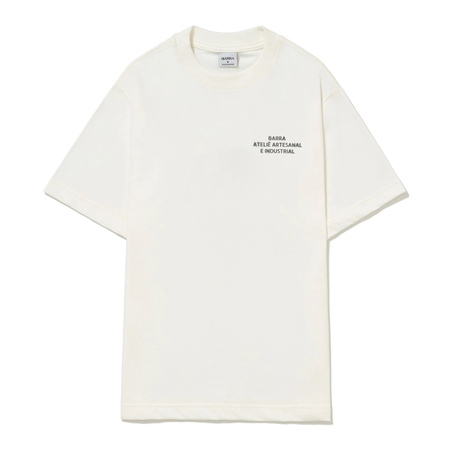 CAMISETA BARRA ATELIE ESTENCIAL OFF WHITE