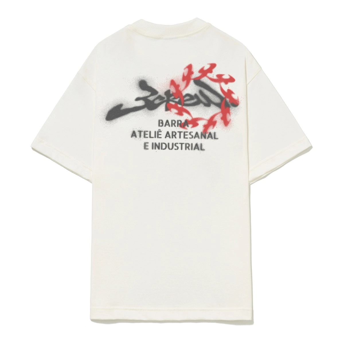 CAMISETA BARRA ATELIE ESTENCIAL OFF WHITE