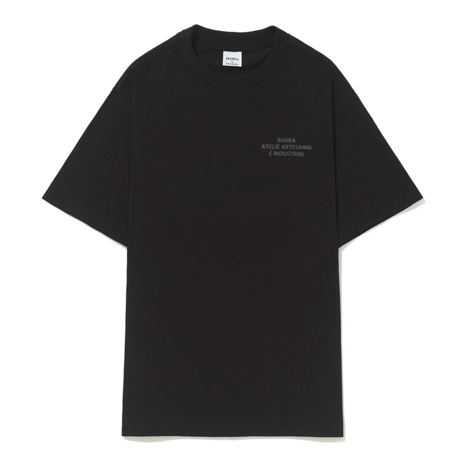 CAMISETA BARRA ATELIE ESTENCIL PRETA