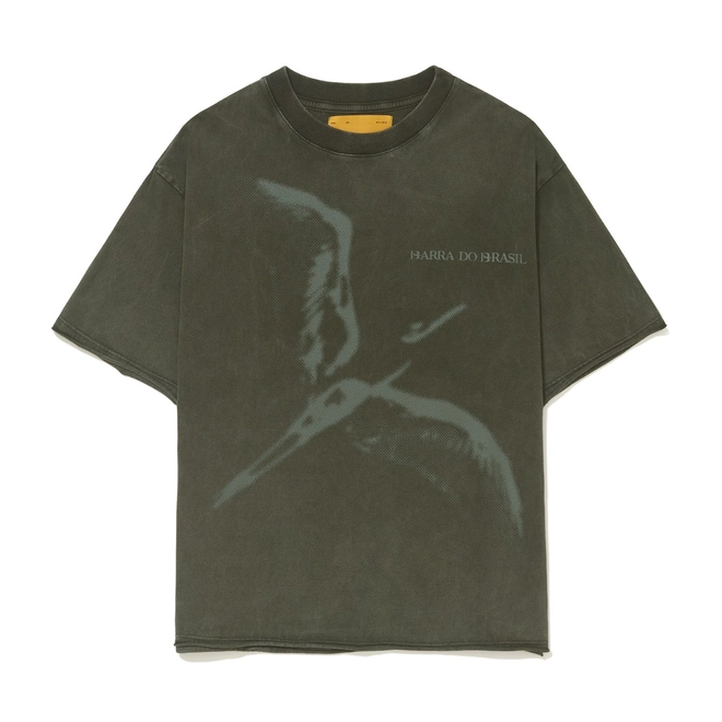 CAMISETA BARRA DESCONSTRUÍDA VERDE