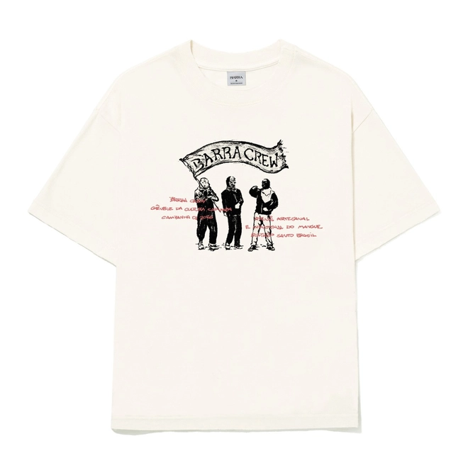 CAMISETA BARRA MASCARADOS OFF WHITE