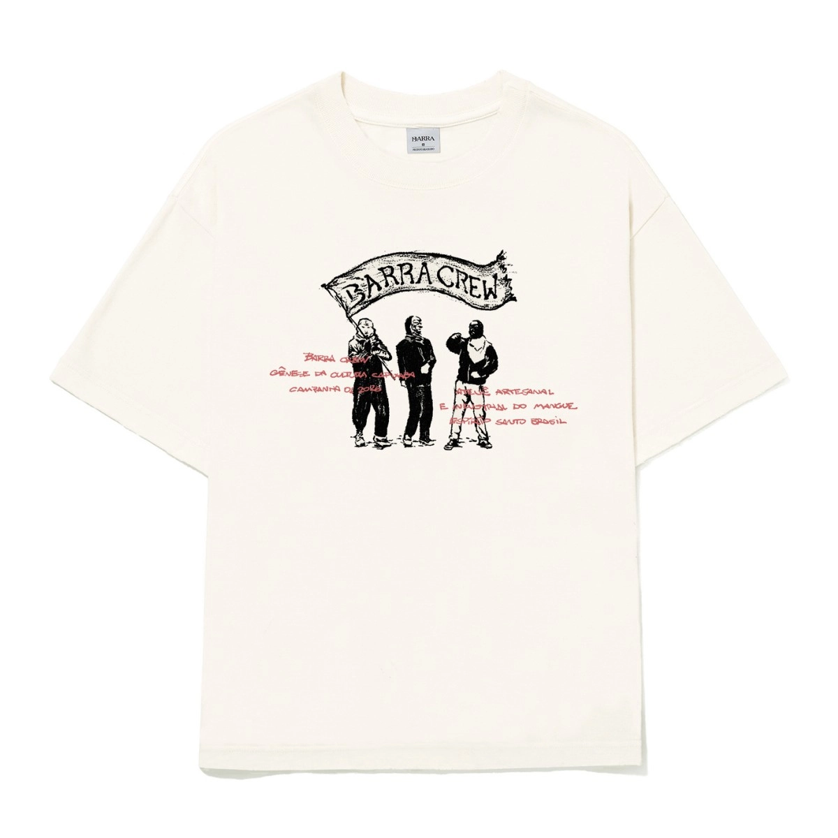 CAMISETA BARRA MASCARADOS OFF WHITE