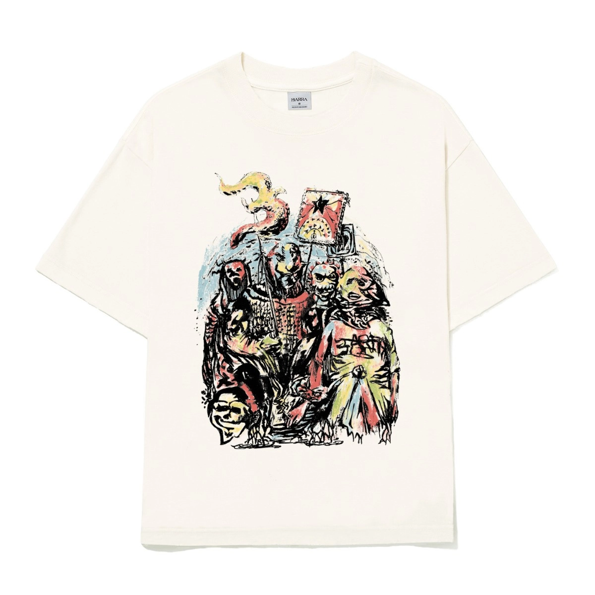 CAMISETA BARRA ESTANDARTE OFF WHITE