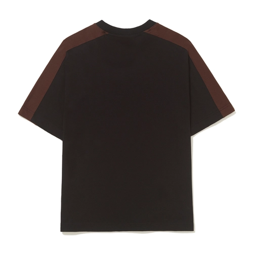 CAMISETA BARRA RECORTADA B GARÇA PRETA